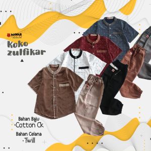 Mawar Fashion - Set Koko Anak Jogger Zulfikar