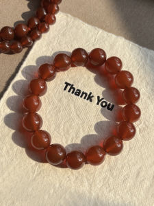 สร้อยข้อมือมอญสีแดงธรรมชาติแท้สำหรับผู้ชายและผู้หญิง เครื่องประดับนำโชค เครื่องประดับแฟชั่น เครื่องประดับมือ