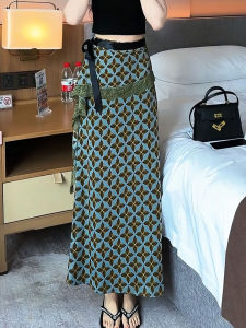 MANMI | Chân Váy Maxi A-Line Dáng Suông Cao Waisted