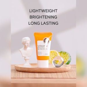 LAIKOU SPF50+ PA+++ Vitamin C Brightening Sunscreen Lightweight Long-Lasting Sunblock UV Protection 30g