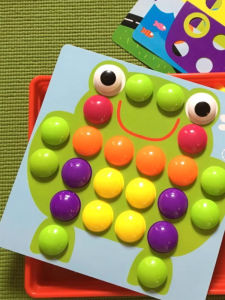 Early Education Focus Training Large Pegs Puzzle Board