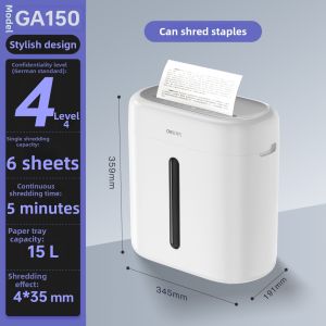 deli | Office Dedicated Electric Automatic 4-Level Confidential Desktop Quiet Shredder
