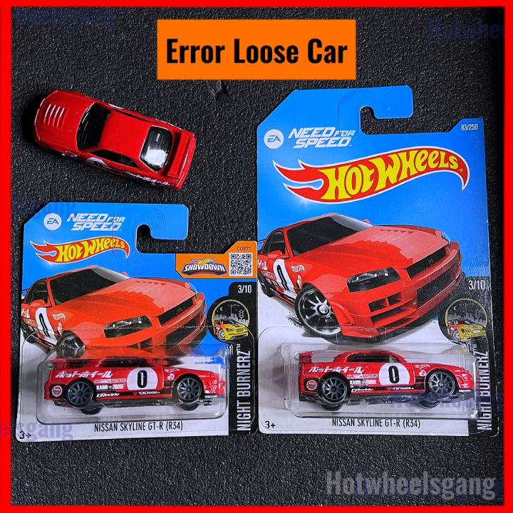 Hot Wheel Nissan Skyline GTR R34 Need For Speed Error Kaido House