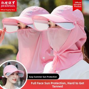 JIFANPAUL | UV Protection Sun Hat with Face Shade