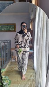 KAFEE - Setelan Luna Rayon | Setelan Motif Rayon Mewah Elegant