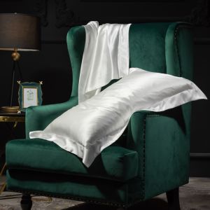 Cool Silk Pillowcase Edge Pressed Summer Lightweight Polyester Single Person Bedding Cover  Feel One Piece Packaging