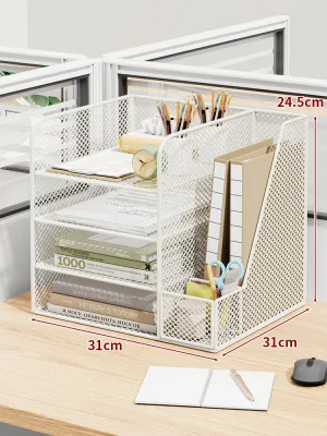 Evesigar | Desk Organizer For Document Storage Bookshelf File Rack