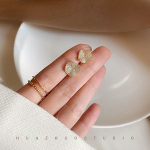 925 Silver Needle Gold Plated Super Shiny Fashionable Metal Earrings Trendy High-End Sensation Earring Internet Celebrity Jewelry