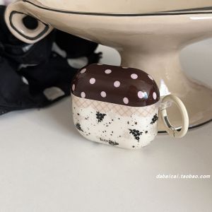 Floral Polka Dot Pattern Airpods Case Protective Cover Wireless Bluetooth Earphone Shell Anti-Fall for Apple Airpods 1/2/3 pro 2/3