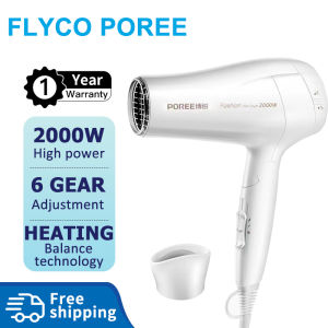 Flyco Máy Sấy Tóc Poree Chuyên Nghiệp 2000W 6 Tốc Độ Điều Chỉnh Nhanh Khô Tiện Dụng Gấp Gọn Mang Đi Du Lịch Tại Nhà FH1625/FH1626