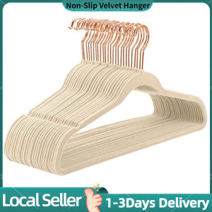 50pcs Velvet Hanger BEIGE IVORY Elegant Design【15 Colors to choose From】