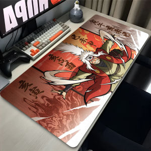 Bandai | Mouse Pad Gamer Anti-slip Anime N-Naruto Jiraiya Desk Mat Gaming PC Accessories Tablet Pad Large Mousepad Extended Keyboard Mat