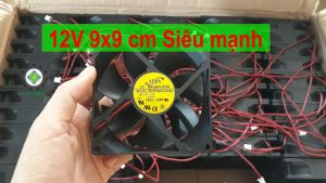 Combo 2 Quạt Tản Nhiệt 12V 9x9 cm - Công suất mạnh