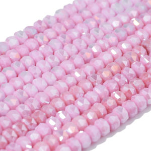 6mm Multicolored Porcelain Crystal Glass Beads Faceted Flat Round Beads For Jewelry Making DIY Craft Accessories Wholesale Suppl