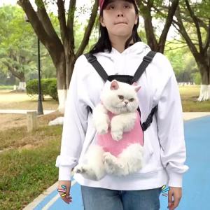 [Hỏa tốc] Địu vận chuyển chó mèo địu di động túi lưới vận chuyển balo chó mèo