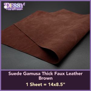 Suede Gamusa Thick Faux Leather Size (14x8.5") BACK TO BACK GAMUSA - Dessy The Gift Shop