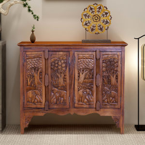 Solid Wood Carving Shoe Cabinet Modern Minimalist Hallway Shoe Cabinet Chinese Solid Wood Shoe Cabinet Elephant Storage Cabinet Porch Cabinet