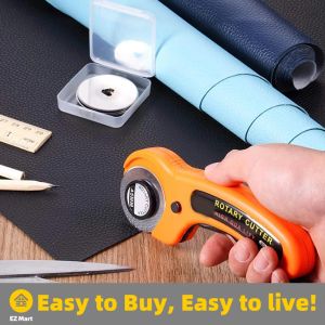 Fast Shipping Krachtige Cloth Cutting Round Knife Tools Patchwork Quilting Hob Manual Fabric Cutting Rotary Cutter Sewing Machine Cutter Rotary-Cutter-Kit