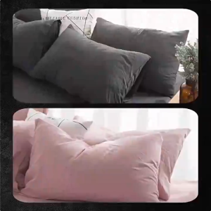 (Buy 1 Take 1) 2 PCS (PAIR) HOTEL QUALITY PLAIN COLOR PILLOWCASE WITH ZIPPER CANADIAN COTTON