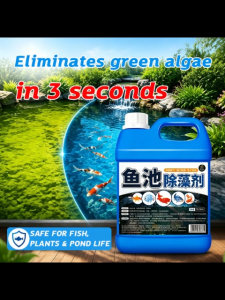 ✨Super-sized pack 2500ml✨Algae Remover For Aquarium 2500ml Removes cloudiness long-lasting inhibits algae Algae Remover
