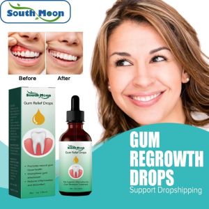 Gum Regrowth Drops Relieve Mouth Periodontal Gingival Bleeding Pain Treat Receding Gums Bad Breath Antibacteria Oral Clean