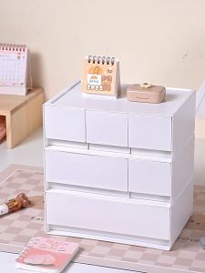 Johor Seller | Elegant Modern Drawer Stackable Storage Box Plastic Drawer Rack