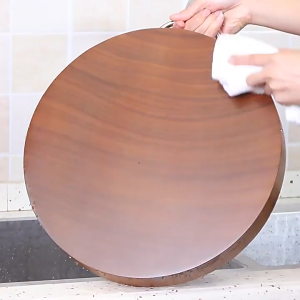 KBM High Quality Wooden Cutting Board/Kitchen Round Chopping Board 28mm & 40mm/Heavy Duty Papan Potong Kayu Bulat