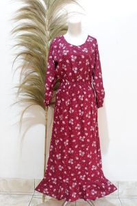 DRES VANESA LONG KOREAN STYLE  BAJU MUSLIM KEKINIAN
