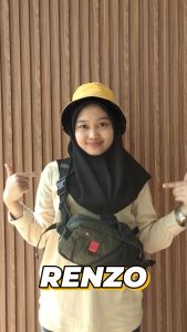 Thobach - Waist Bag Pria Tas Selempang Pria Waterproof Sling Bag Renzo Pria Anti Air Terbaru