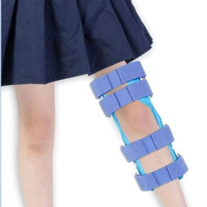 Childrens Adjustable Joint Fixation Brace-Lower Limb Patellar Fracture Brace-Meniscus Injury/Sprain Medical Knee Support