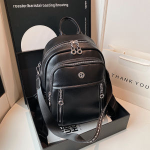 Casual Commuter Travel Large Capacity Womens Backpack Fashionable College Style Retro Artistic Wind Dual Shoulder Bag