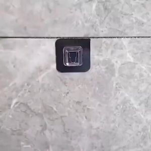 Gantungan Dinding Tempel Pengait Perekat 1 set 2 sisi Minimalis Transparan Holder Tempel Barang Universal