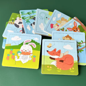 MENGTELI | Bộ Đồ Chơi Ghép Hình Gỗ Montessori 9 Miếng