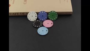 28.5mm Watch Dial With GS Hands Wave Textured Surface No Luminous Watch Face Watch Parts for NH35 4R35 Movement for GS Mod Parts