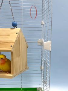 🇸🇬 Wooden Bird House for Nesting and Breeding/Parrot Climbing Stand: Interactive Perch and Play Space
