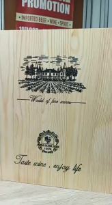 VIEwine Handcarry Wooden Wine Box 3 Bottle Gift / Present Packaging ( BOX ONLY/WITHOUT WINE )