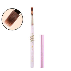 1/2Pcs Round Wood Handle Nail Ombre Brush Nail Art Painting Pen Brush UV Gel Polish Gradient Color Acrylic Nail Drawing Pen