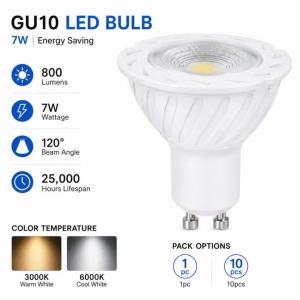 Bóng Đèn LED JOYINLED GU10 6W Không Điều Chỉnh Độ Sáng 6500K/3000K Đèn Spotlight Cho Hệ Thống Đèn Rọi Âm Trần 220V Thân Nhôm Hiện Đại