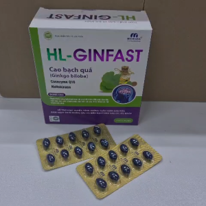 Viên uống HL Ginfast Michi giúp bổ não giảm đau đầu chóng mặt hộp 100 viên