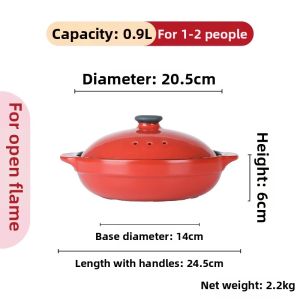 IKTN | Heat-Resistant Clay Pot Shallow Pan