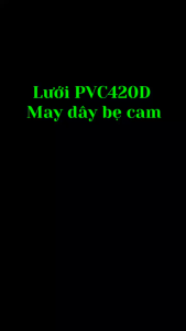Lưới PVC 420D may dây bẹ cam - Kích thước 0.6m x 3m