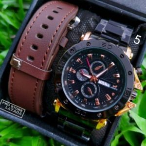 Jam Tangan Pria Mirete 2 Tali Original Terbaru Water Resistant Jam Tangan Kasual Pria Anti Air Quart Analog | Jam Tangan Cowok Anti Air Mirete Original Import | Jam Tangan Kasual Pria Fitur Tanggal Dan Hari Aktif Jam Tangan Cowok Strap Rantai Stainless