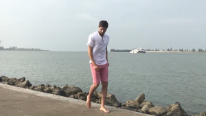 Men Summer Casual Hollow Embroidery Woven Short Sleeve Shirt Polo Shirt For Men