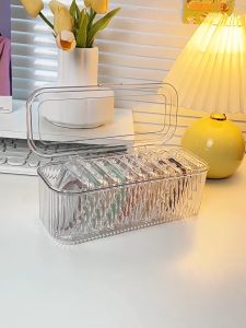 Bracelet Display Storage Box Brooch Holder Jewelry Transparent Dustproof Waterproof Cover Desk