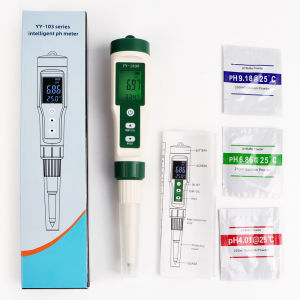 YY-1030 Food PH Meter Dough Alkalinity Meter Thermometer Electrode PH Measuring Instrumen for Food Meat Cheese Milk Cosmetics