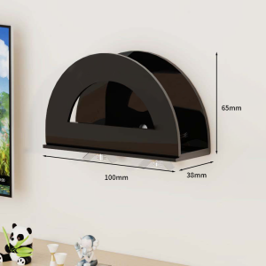 Living Room Wall Mounted Router Storage Box TV Box Holder Iron Material Fixed Organizer for Cable Management Home Decoration
