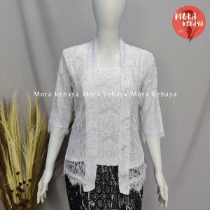 kebaya kutu baru lengan 7/8  kebaya brukat kebaya kebaya kutu baru modern kebaya encim kebaya wisuda murah