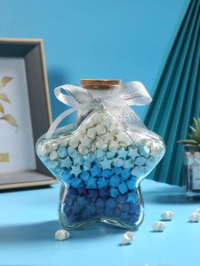 High Aesthetic Glass Jar DIY Paper Folding Star Lucky Star Bottle Empty Bottle Drifting Bottle Shell Creative Home Decor