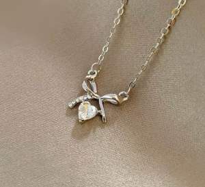 Cutecrush ✨ สร้อยคอพร้อมจี้ Ribon สร้อยเจ้าหญิง