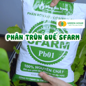 Phân trùn quế Sfarm Bao 2kg Nguyên chất bổ sung dinh dưỡng cho cây hoa cải tạo đất |Greenhome